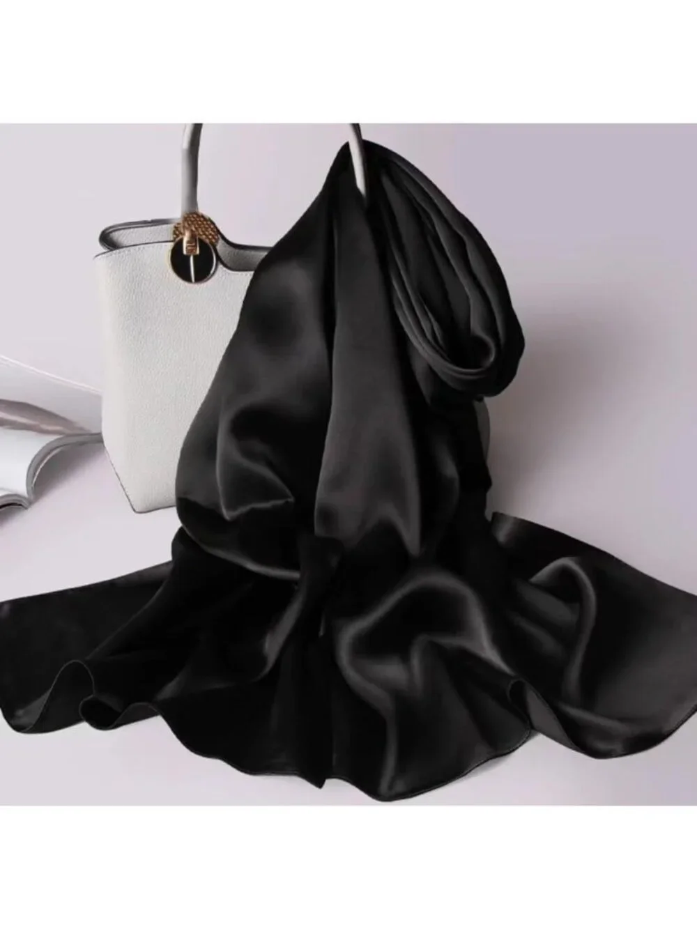 Luxurious 100% Silk Long Scarf | Large Oblong Shawl for Women | Gift-Ready